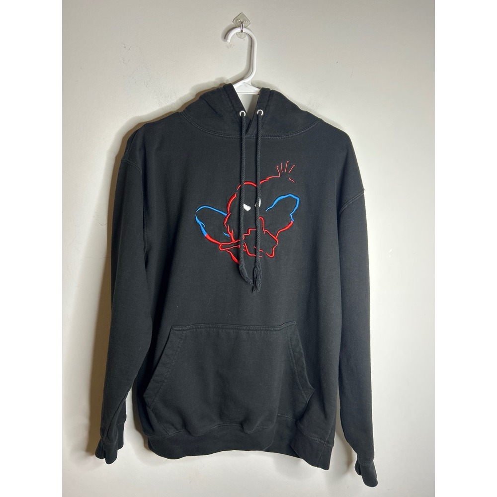 Marvel Black Spiderman Hoodie Mens Medium
